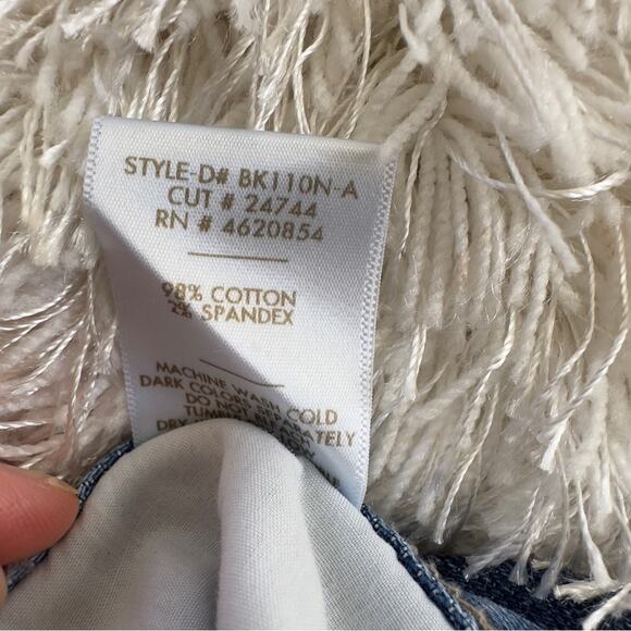 JUST BLACK BRAND Side Stripe two tone Denim Mini Skirt Large - Picture 6 of 7